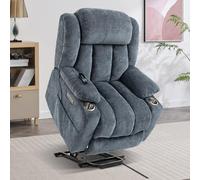 Trustyue Chaise élévatrice électrique avec Massage du Corps Complet et Chaleur, fauteuils inclinables électriques pour Adultes, télécommande, Assistance Debout, Ports USB, Porte-gobelet en Acier