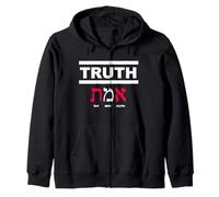 Truth Aleph Mem Tav Mot hébreu Vérité Alef Tav John 8 32 Sweat à Capuche