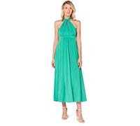 TRUTH & FABLE Robe Longue Trapèze Femme, Vert (Vert Alambra)., 40