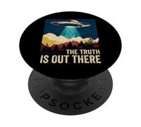 Truth, is Out There Area - 51 Alien OVNI PopSockets PopGrip Adhésif