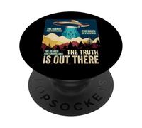 Truth, is Out There Area - 51 Alien OVNI PopSockets PopGrip Adhésif