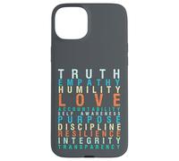 Truth Love Empathy Self Sensibilisation à soi Mots Inspirants Cool Coque pour iPhone 15 Plus
