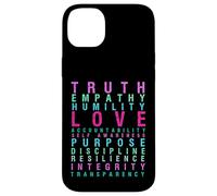 Truth Love Empathy Self Sensibility Words Inspirants Coque pour iPhone 14 Plus