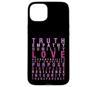 Truth Love Empathy Self Sensibility Words Inspirants Coque pour iPhone 15 Plus