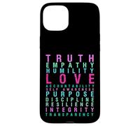 Truth Love Empathy Self Sensibility Words Inspirants Coque pour iPhone 15 Plus