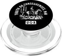 Truth Or Consequences NM USA Cowboy Horse Design Vieilli PopSockets PopGrip pour MagSafe
