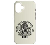 Truth Or Consequences Nouveau Mexique USA Style Vintage Design Coque pour iPhone 16