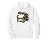 Truth Printing Press Vintage Free Press Journalisme Sweat à Capuche