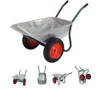 TrutzHolm® 2 Roues Brouette de Jardin 100 L 160 kg Roue Pleine Caoutchouc