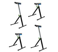 TRUTZHOLM 4x Bâti de Rouleau Support Réglable 90 kg 67-109 cm Noir/Argent