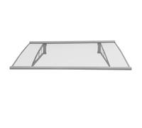 Auvent Canopée Couvert Haustürvordach de Panneau Toiture 115x100 CM Aluminium