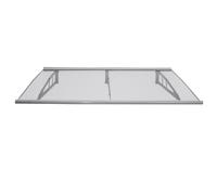 TRUTZHOLM Auvent de Porte en Aluminium Protection Pluie 3 mm Polycarbonate