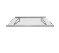 TRUTZHOLM Auvent de Porte en Aluminium Protection Pluie 3 mm Polycarbonate