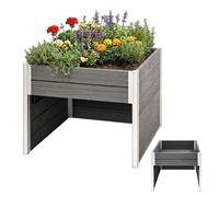 TRUTZHOLM Garage Pour Robot Tondeuse 2in1 Rectangulaire Anthracite 73x79x56cm