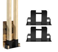 TRUTZHOLM Holzstapelhilfe Support Bois de Chauffage Noir Laqué 2-12 Stk