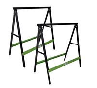 TrutzHolm® Klappbock/ Soubock de Menuiserie 2 Pièces 200 kg/Paire Noir