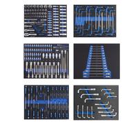 TrutzHolm® Profi Inserts D’atelier Bleus 520x400mm Avec Outils 6 Pièces