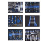 TrutzHolm® Profi Inserts D’atelier Bleus 520x400mm Avec Outils 6 Pièces