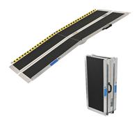 TRUTZHOLM Rampe De Seuil En Aluminium 2 Volets, 183 Cm, 272 Kg Antidérapante