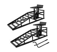 TRUTZHOLM Rampe Hydraulique Avec Bord Stufenrampe + Cric 2 Pièces Noir
