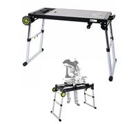 TRUTZHOLM Table de Machine 107 x 44 cm, Noir, Table Roulettes, Plieuse