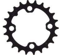 TRUVATIV Plateau de chaîne "MTB/Trekking" emballage libre service, 4-bras, acier 9 fois 24 dents, 64 mm cercle de perçage, noir