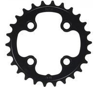 TRUVATIV Plateau de chaîne "MTB / Trekking" emballage SB, 4-bras, alu 7075, 9 fois 26 dents, 64 mm cercle de perçage, noir (blast black)