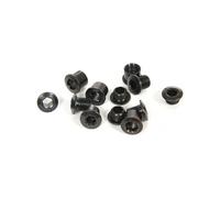 TRUVATIV Vis de plateau en emballage SB pour manivelle 2/3 vitesses, acier, M8,5, noir, jeu de 4 pièces, longueur du filetage 8 mm
