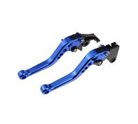Truvix levier d'embrayage de vélo Accessoires CNC pour moto pour Hayabusa GSX1340R : leviers de frein et d'embrayage courts, poignée réglable(A-Blue)