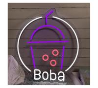 Truvix Lumières néon Néon Enseignes lumineuses Decor Boba Tea Enseigne Lumineuse Au Faite À La Main