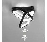 TRUYOK 26W LED Lampes de Plafond avec détecteur de mouvement Moderne Plafonnier avec capteur de lumière du jour Luminaire de Plafond pour Couloir Escaliers salon Garage Balcon Entrée Véranda