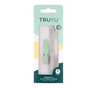 TRUYU Set de pinces à épiler Tweeze & Shape - Pince biseautée et micro-biseautée pour une épilation précise - Sourcils, duvet du visage et poils incarnés