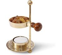 TRV Brûleur d'encens en laiton réglable pour libérer la puissance aromatique, 14 cm