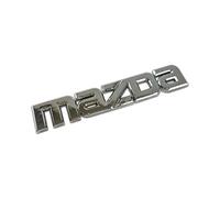 TRVDFCS Capot de Voiture Logo pour Mazda，Emblèmes pour Auto Remplacer l'emblème du 3D Logo pour Capot Avant et Arrière et Logo du Coffre,Silver