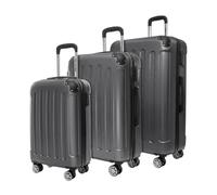 TRVLMORE Set Valise Rigide - Lot Valise - 3 Set de Valise de Voyage - Set Valises Rigides 4 roulettes - Luggage - Set 3 Valises - Ensemble Valise - Suitcase Set - Gris