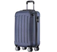 TRVLMORE Valise Cabine 55x35x25 - Bagages Cabine - Bagage Cabine 55x35x25 - Petite Valise - Valise Cabine 55x40x20 - Valise Rigide - Valise Roulette - Trolley Voyage - Suitcase - Bleu