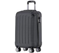 TRVLMORE Valise Cabine 55x35x25 - Bagages Cabine - Bagage Cabine 55x35x25 - Petite Valise - Valise Cabine 55x40x20 - Valise Rigide - Valise Roulette - Trolley Voyage - Suitcase - Noir