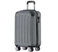 TRVLMORE Valise Cabine 55x35x25 - Bagages Cabine - Bagage Cabine 55x35x25 - Petite Valise - Valise Cabine 55x40x20 - Valise Rigide - Valise Roulette - Trolley Voyage - Suitcase - Gris