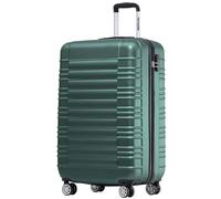 TRVLMORE Valise Cabine 55x35x25 - Bagages Cabine - Bagage Cabine 55x35x25 - Petite Valise - Valise Cabine 55x40x20 - Valise Rigide - Valise Roulette - Trolley Voyage - Suitcase - Vert