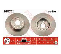 TRW 2X Disque De Frein Arrière 276 Complet Pour Alfa Romeo 166 936_ 936 Lancia