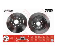 TRW 2X Disque De Frein Arrière 307 Complet Pour Lexus IS I JCE1_ GXE1_ JZS160_