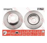 TRW df6607s Disque de frein