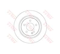 TRW 2x Disques de Frein Arrière Ø300 MM pour Mercedes-Benz Vito Boîte W447 114