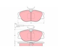 TRW Automotive AfterMarket GDB1052 Patin de frein