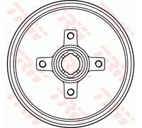 TRW DB4134BR Tambour de frein pour ,CHEVROLET,OPEL,VAUXHALL