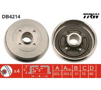 Tambour de frein TRW DB4214