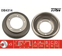 TRW DB4314 Tambour de frein pour FORD,FORD AUSTRALIA