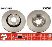 TRW DF4053S Disque de frein pour VOLVO