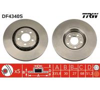 TRW DF4340S Disque de frein pour VOLVO