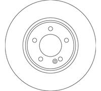 TRW DF4638S Disque de frein pour MERCEDES-BENZ
